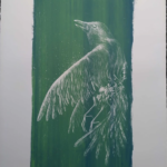 Oiseau 3 - Sérigraphie, réalisée avec l'aide des Arts du Forez
Tirage 1 couleur, 76x57cm